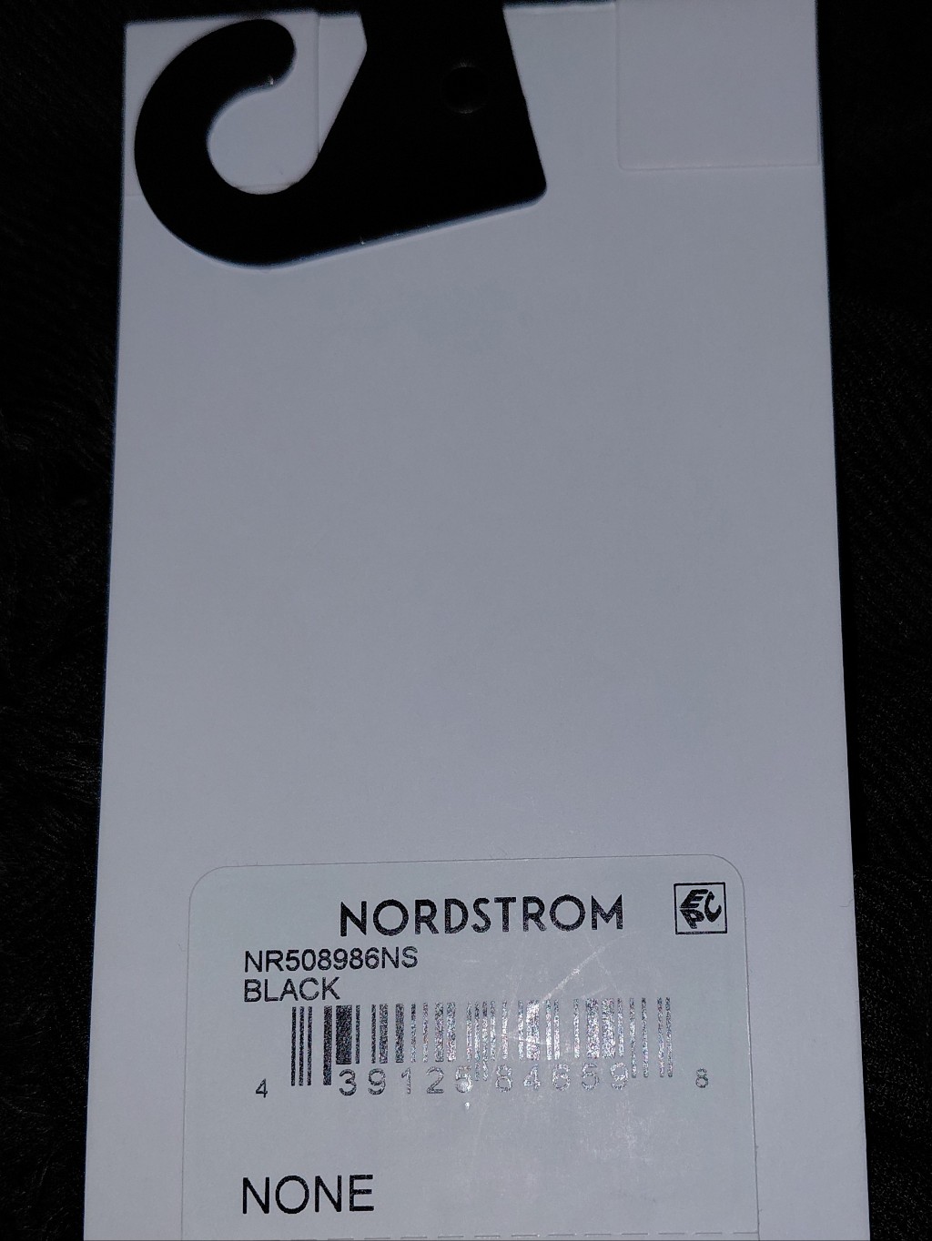 Nordstrom Modal Cashmere Twill Wrap Scarf Black Oversized Quiet Luxury Nwt Cc — image 8 of 8